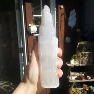Selenite Crystal Point Decor